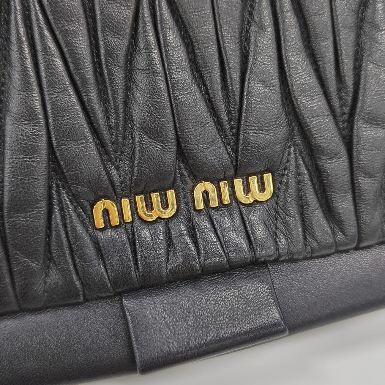 Matelassé Quilted Lambskin Black