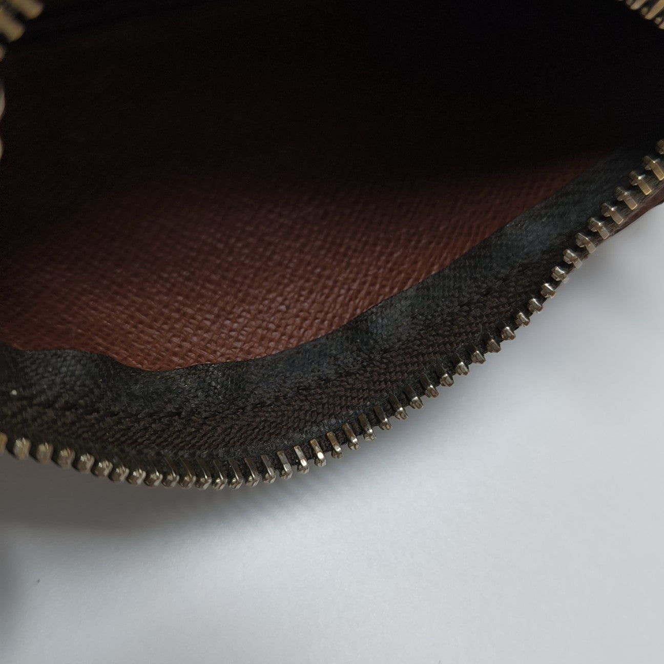 Monogram Coated Canvas Coin Purse Brown