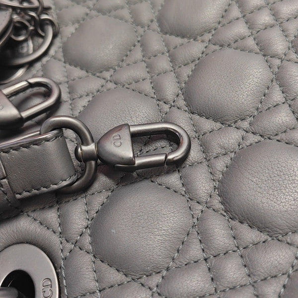 Lady Dior Small Cannage Calfskin Black