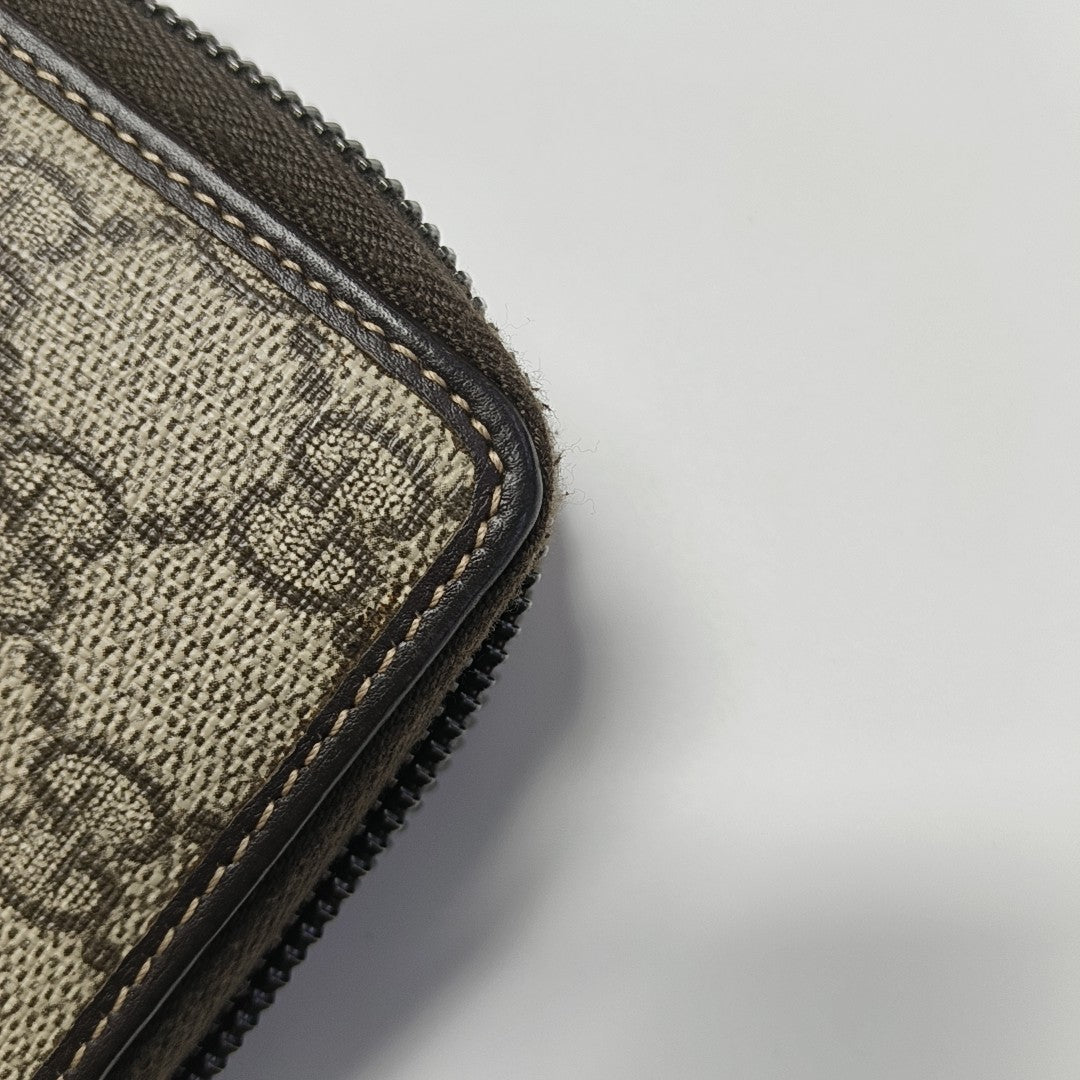GG Supreme Monogram Coated Canvas Brown