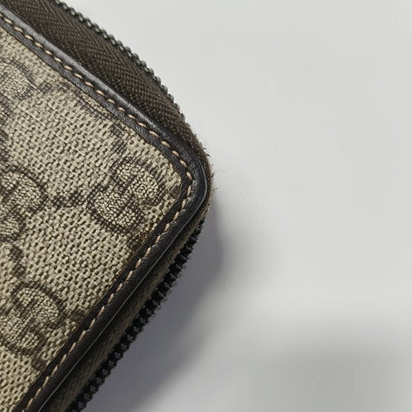 GG Supreme Monogram Coated Canvas Brown