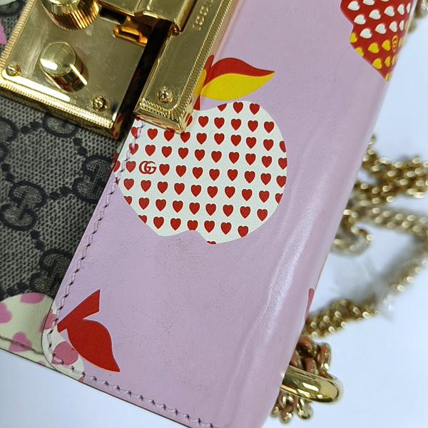 Authenticated pre-owned  Padlock Small Monogram Coated Canvas Multicolor - Shoulder Bag at Looply