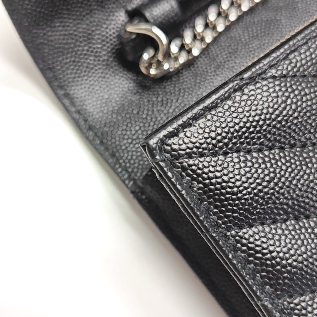 MONOGRAM Medium Chevron Calfskin Black