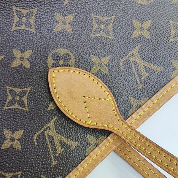 NEVERFULL MM Lona Monogram Revestida Marrón