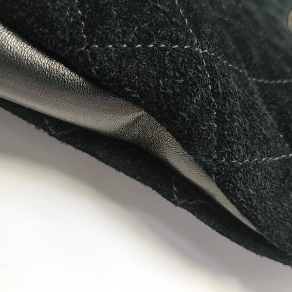 CHANEL 31 Mini Quilted Suede Black