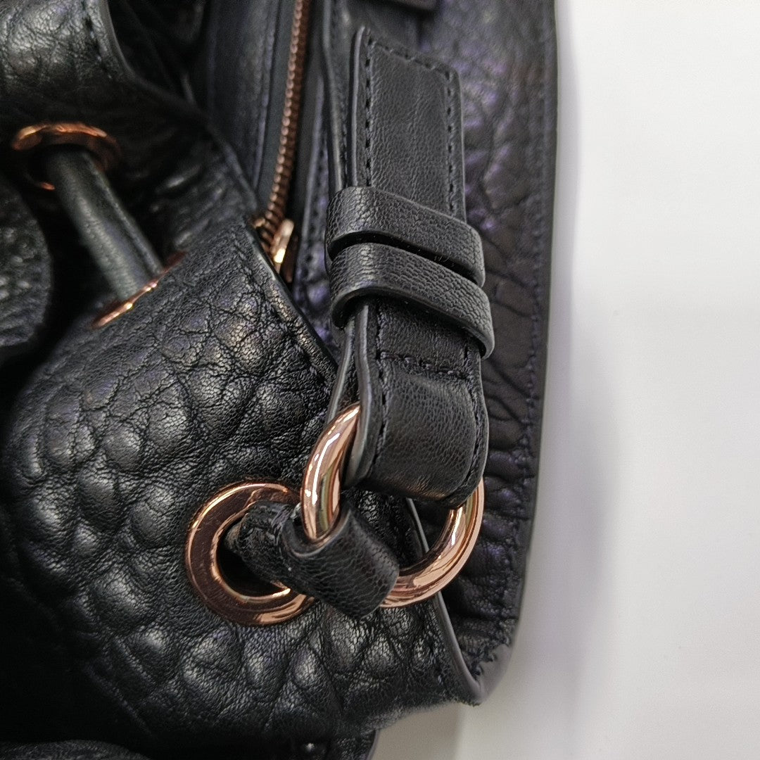 Calfskin Bucket Bag Black