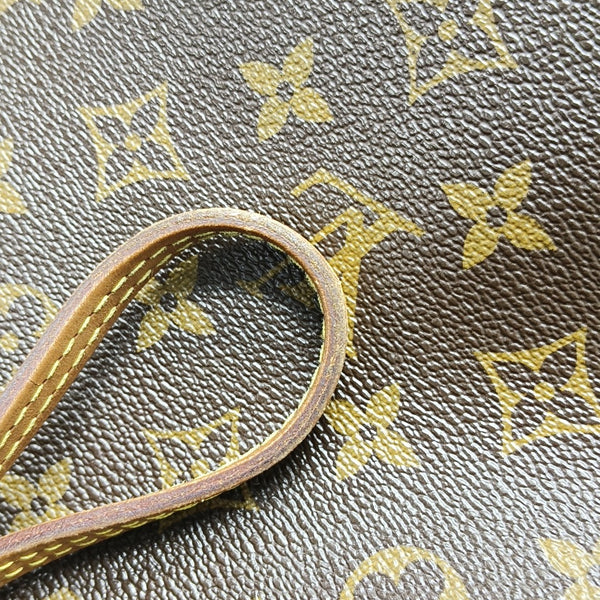 NEVERFULL MM Monogram Coated Canvas Brown