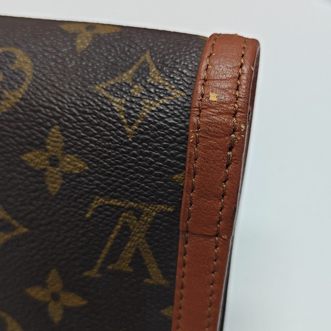 DAME GM Monogram Coated Canvas Brown