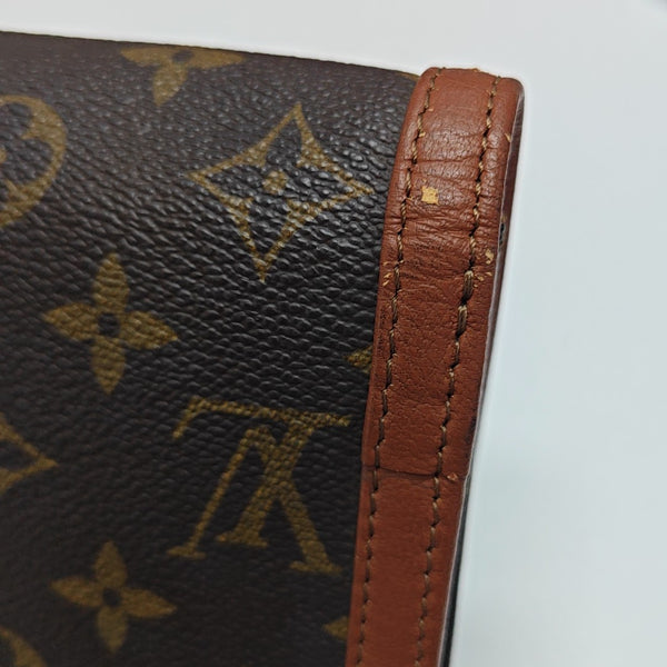 DAME GM Monogram Coated Canvas Brown