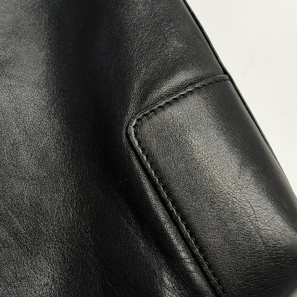 Calfskin Shoulder Bag Black