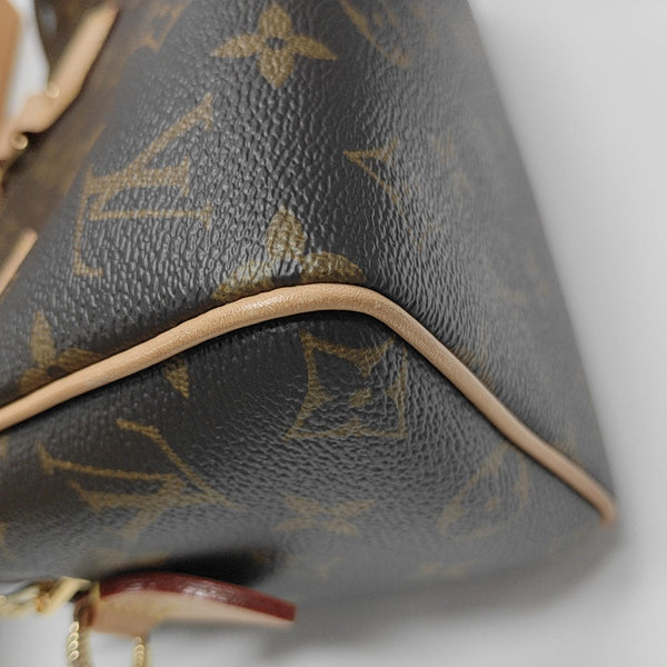 SPEEDY 20 Monogram Coated Canvas Brown