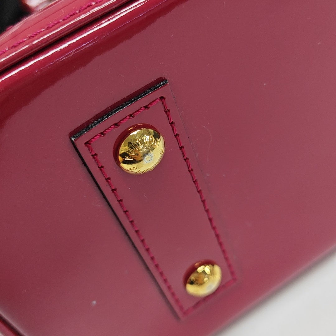 ALMA BB Monogram Patent Leather Red