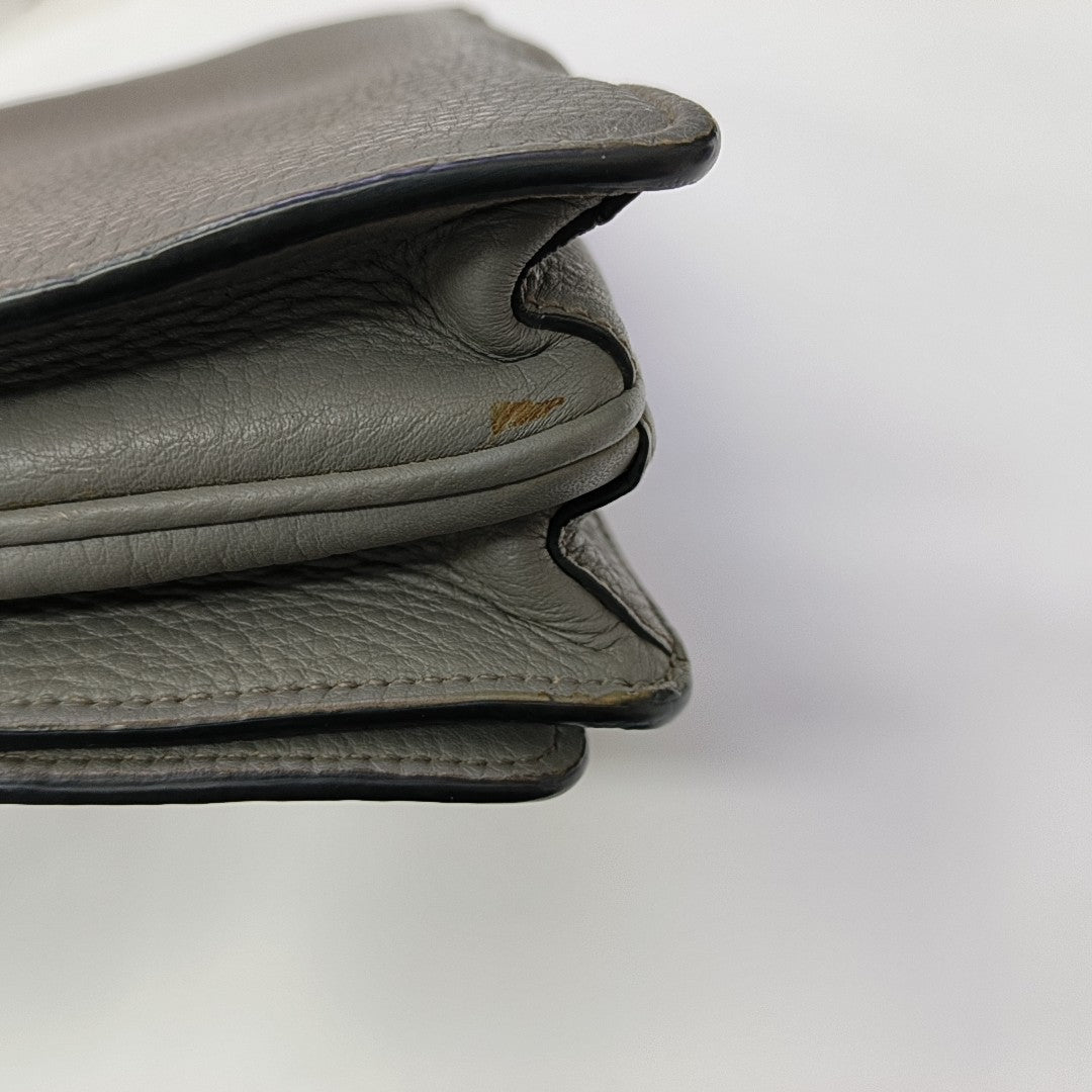 Calfskin Shoulder Bag Gray