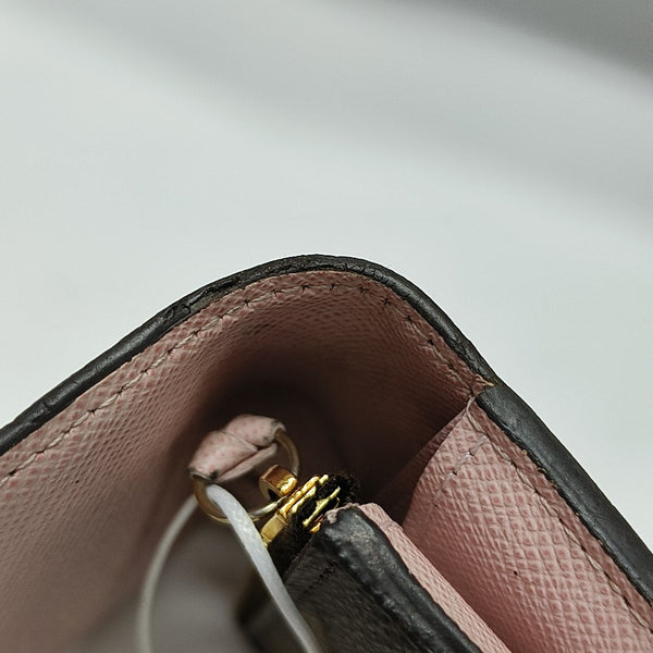 ROSALIE Monogram Coated Canvas Brown Card Holder