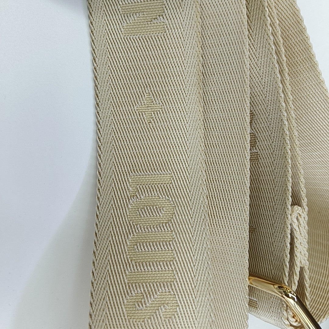 ONTHEGO EAST WEST Chain Monogram Coated Canvas Brown