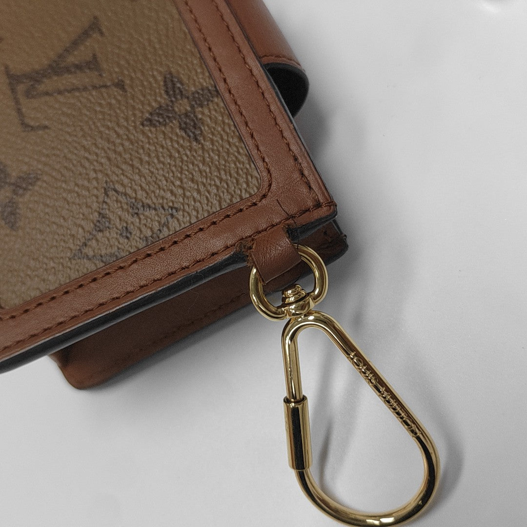 DAUPHINE Monogram Coated Canvas Brown Wallet