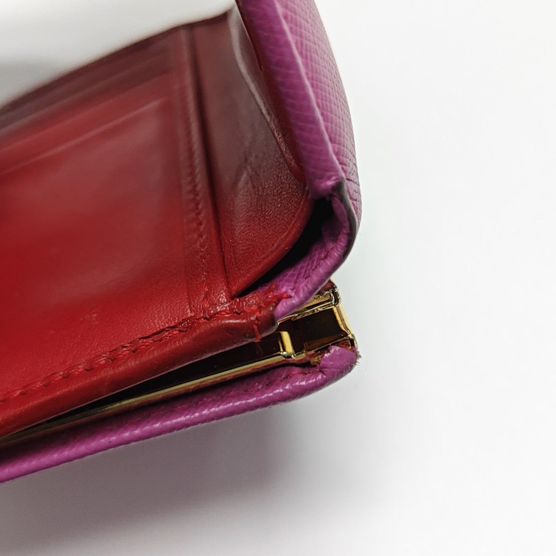 Leather Wallet Pink