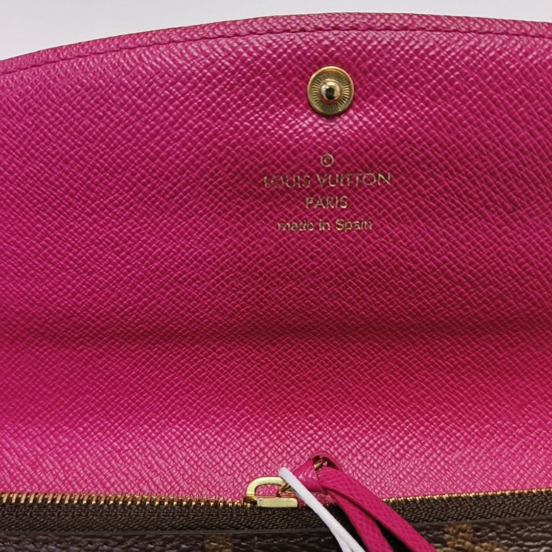 EMILIE Monogram Coated Canvas Brown