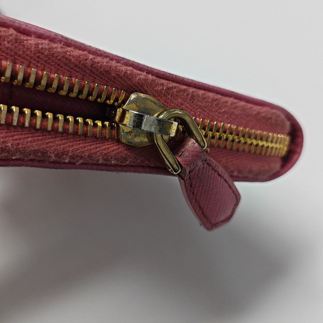 Saffiano Calfskin Wallet Pink