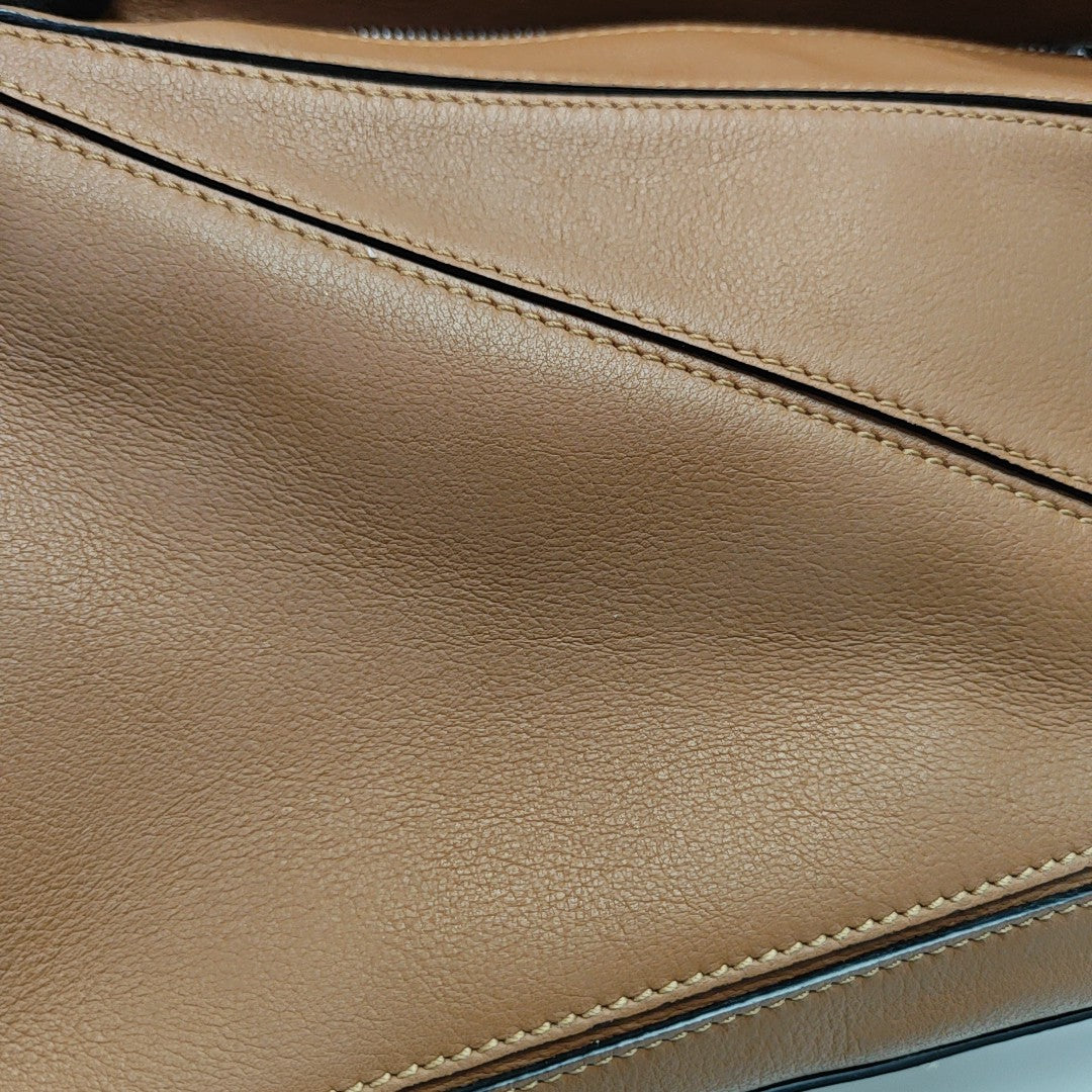 Puzzle Small Calfskin Brown