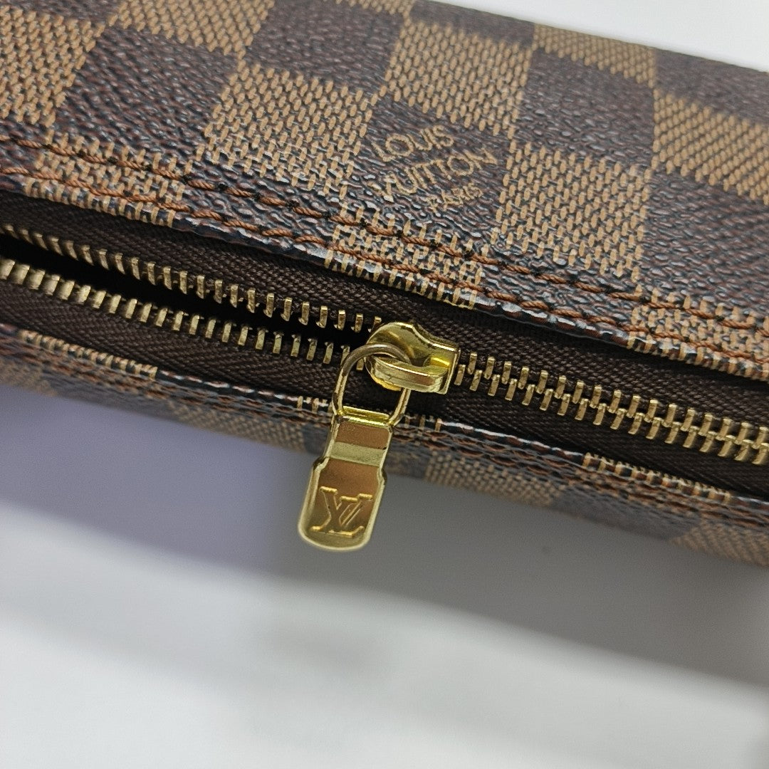 PAPILLON Mini Damier Ebene Coated Canvas Brown