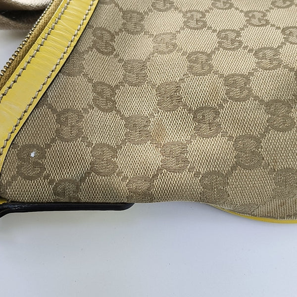 Monogram Coated Canvas Shoulder Bag Beige