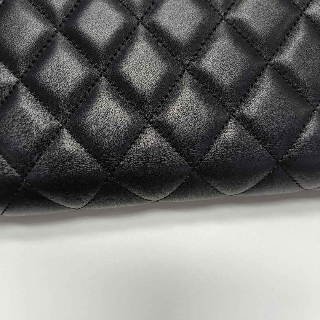 BOY CHANEL Mini Quilted Calfskin Black