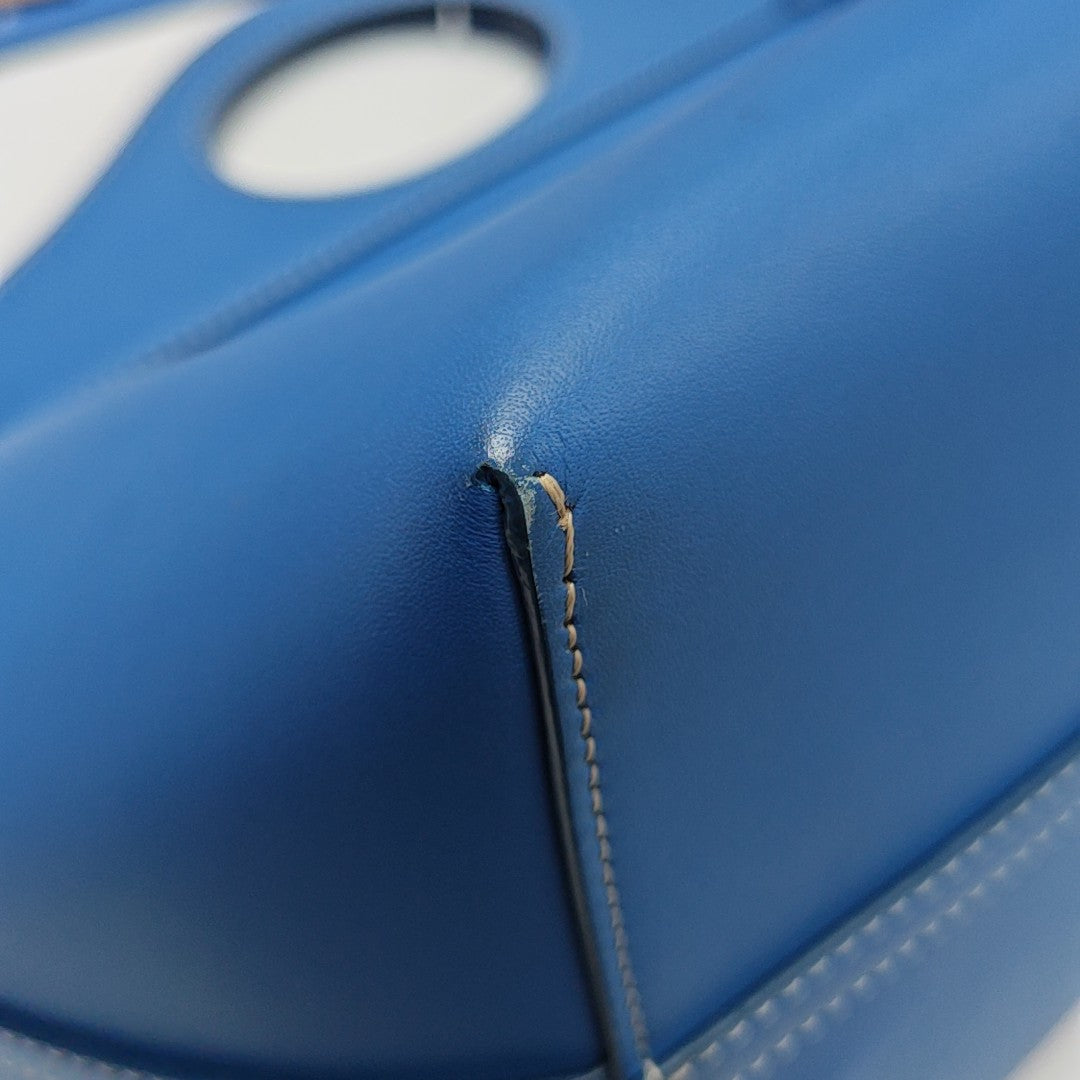 Calfskin Tote Bag Mini Blue