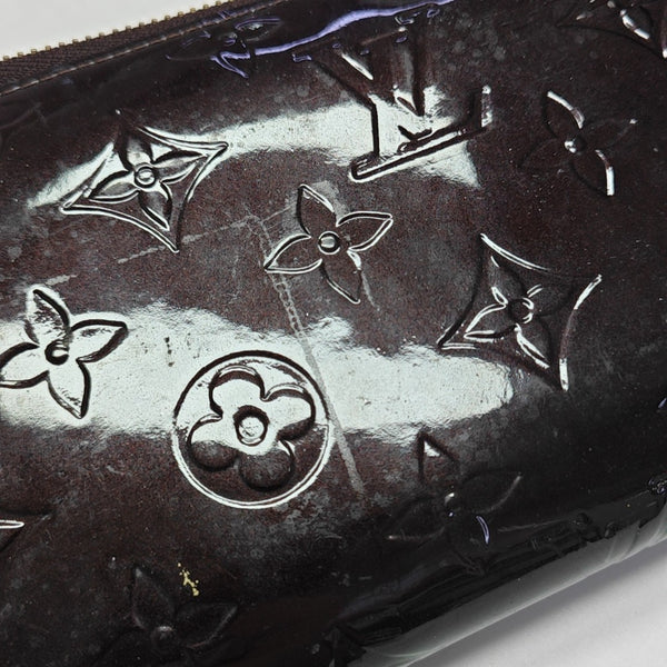 SARAH Monogram Patent Leather Red Wallet