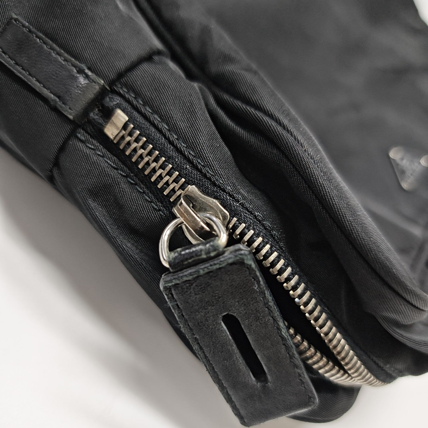 Nylon Top Handle Bag Black