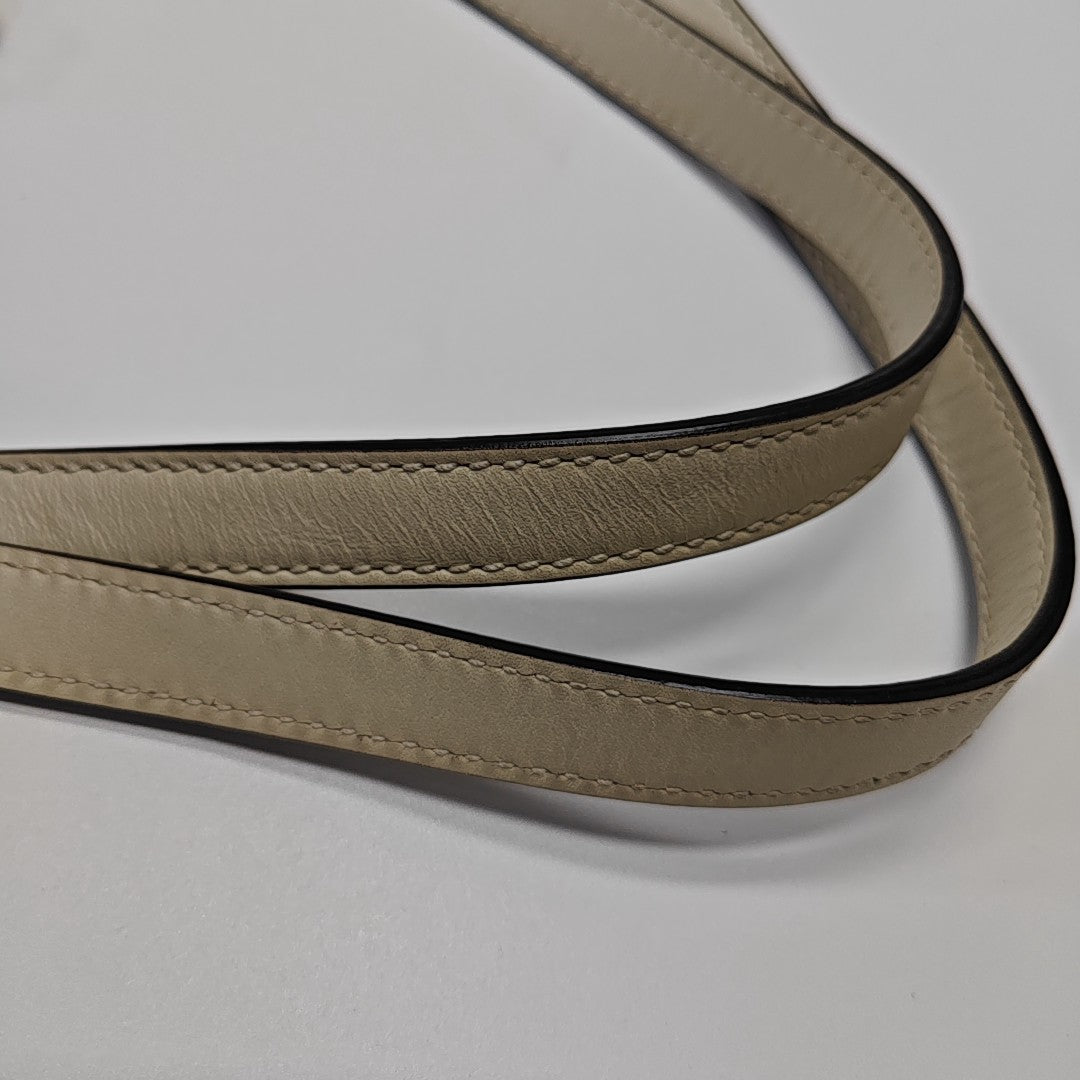 Padlock Small Monogram Coated Canvas Beige