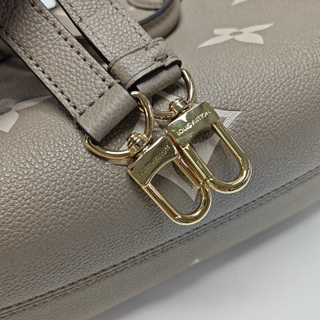 ONTHEGO PM Monogram Calfskin Gray