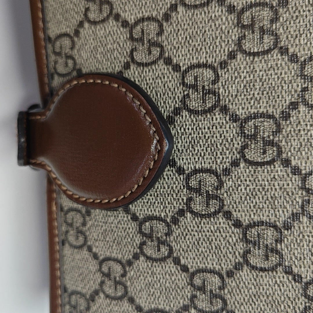 Retro Mini Monogram Coated Canvas Beige