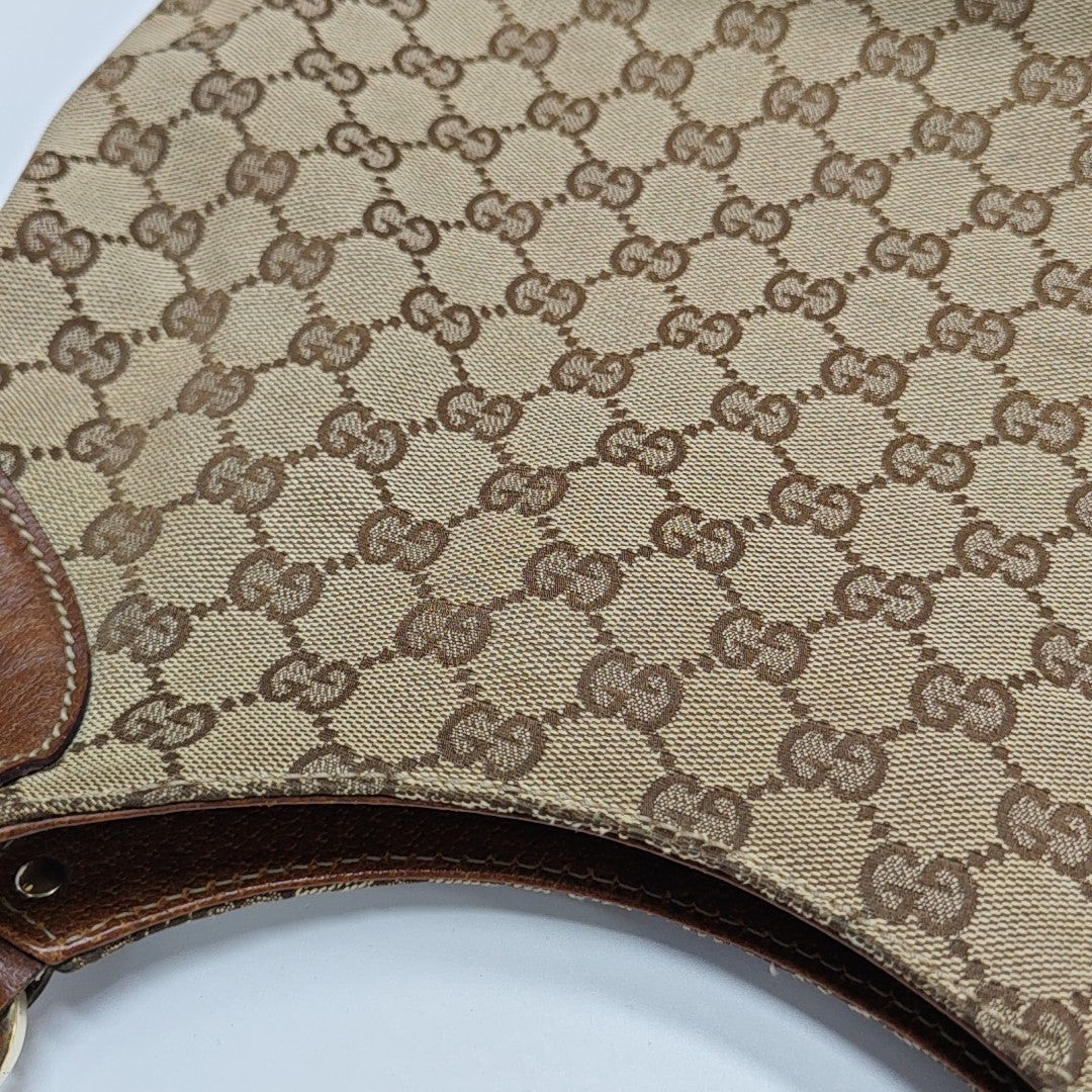 Monogram Canvas Top Handle Bag Brown