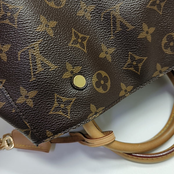 MONTAIGNE Monogram Coated Canvas Brown