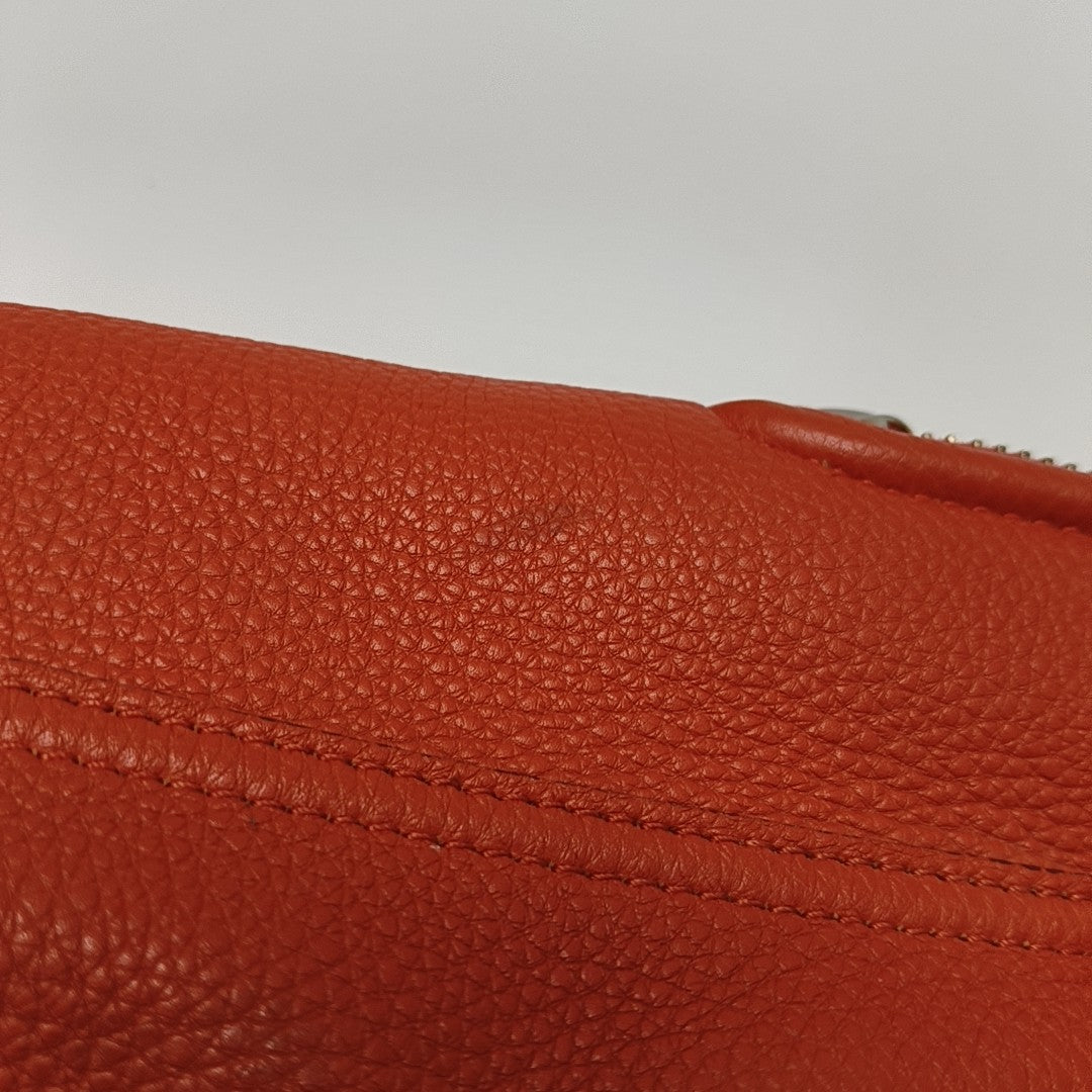 Calfskin Shoulder Bag Orange