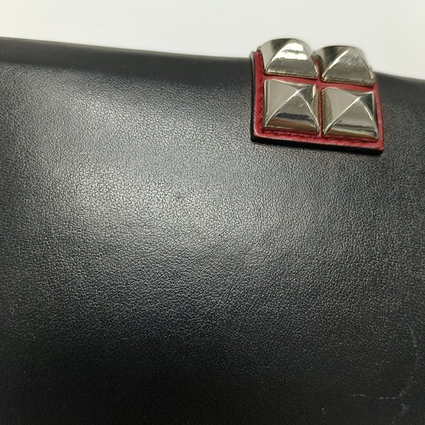 Elektra Mini Calfskin Black Wallet
