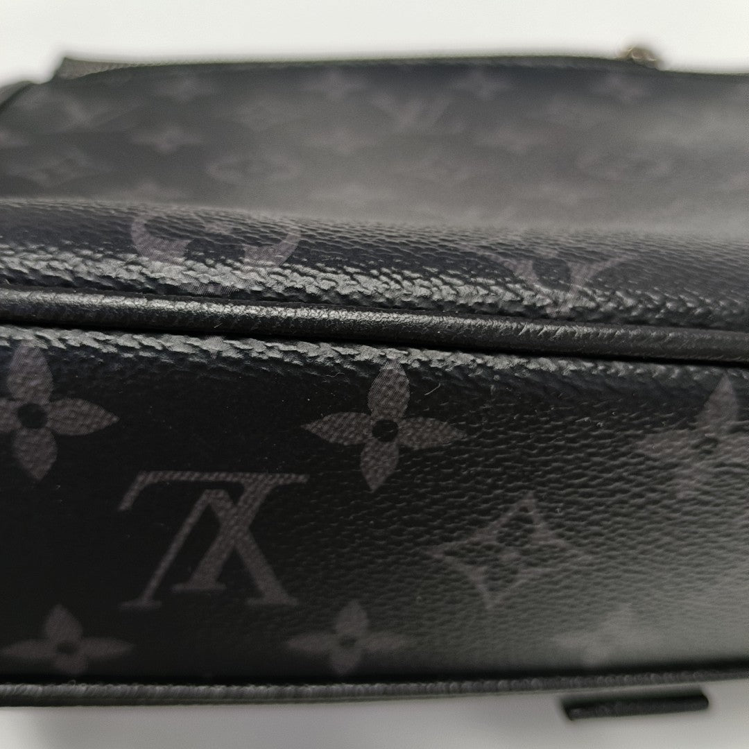 TAIGARAMA Monogram Coated Canvas Black