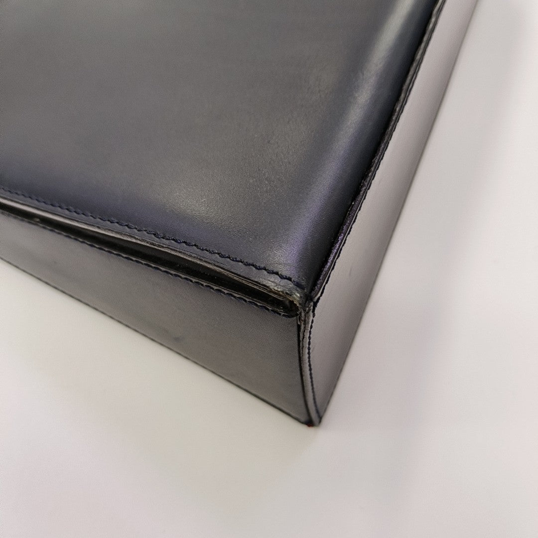 Calfskin Shoulder Bag Blue