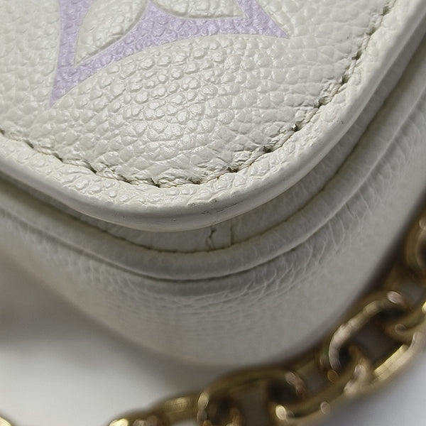 MÉTIS EAST WEST Monogram Calfskin White