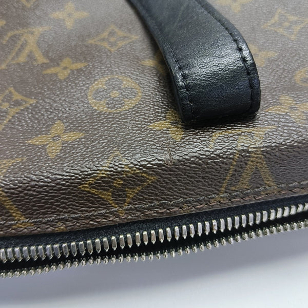 KITAN Monogram Coated Canvas Brown