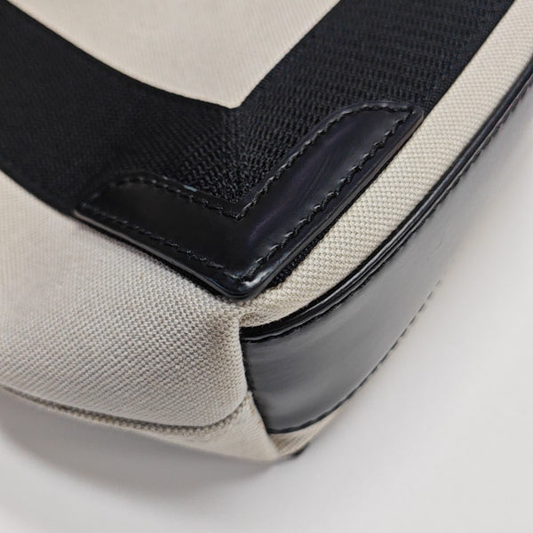 Navy Mini Canvas White