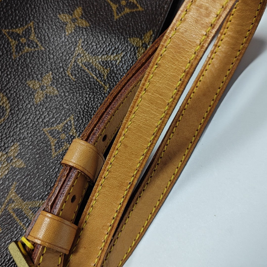 TROTTER Monogram Coated Canvas Brown