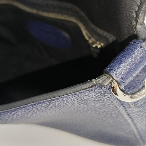 Baguette Medium Calfskin Blue