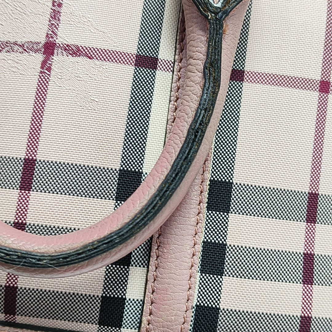 Canvas Top Handle Bag Pink