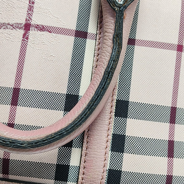 Canvas Top Handle Bag Pink