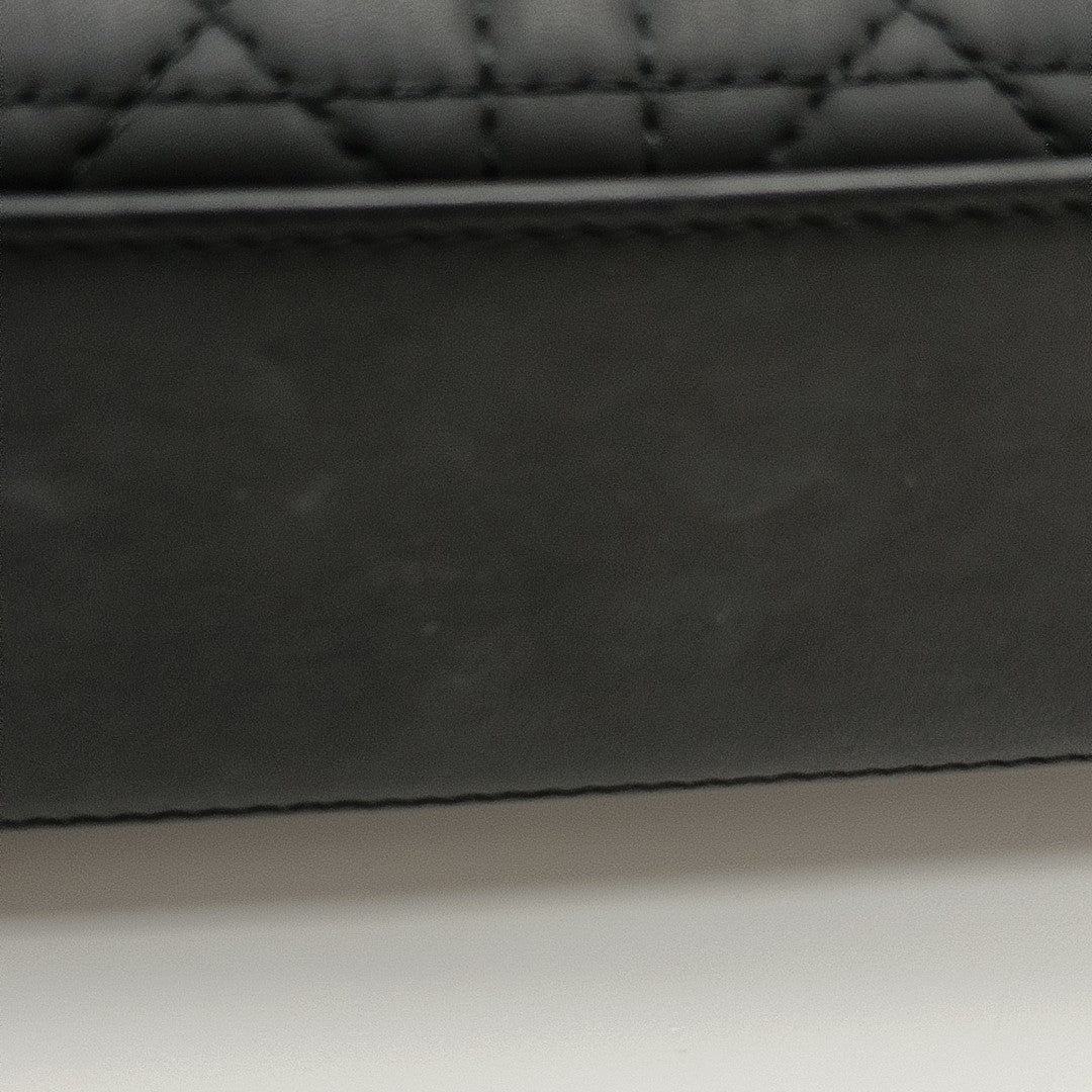 Lady Dior Small Cannage Calfskin Black