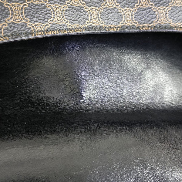 Coated Canvas Shoulder Bag Brown