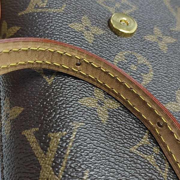 FOLD ME Monogram Coated Canvas Brown