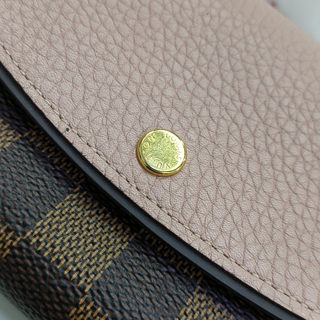 NORMANDY Damier Ebene Coated Canvas Brown
